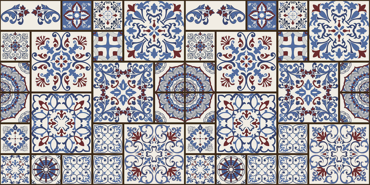 Tapet personalizat Mozaic cu elemente orientale de mozaic - ARABIC TILES