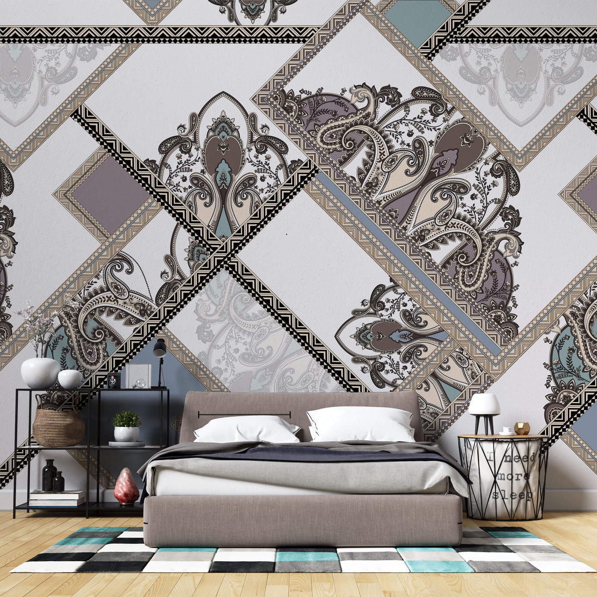 Tapet personalizat Mozaic cu mosaic elegant - CLASIQUE TILE