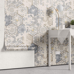 Tapet personalizat Mozaic cu mozaic in stil vintage - VINTAGE MOSAIC
