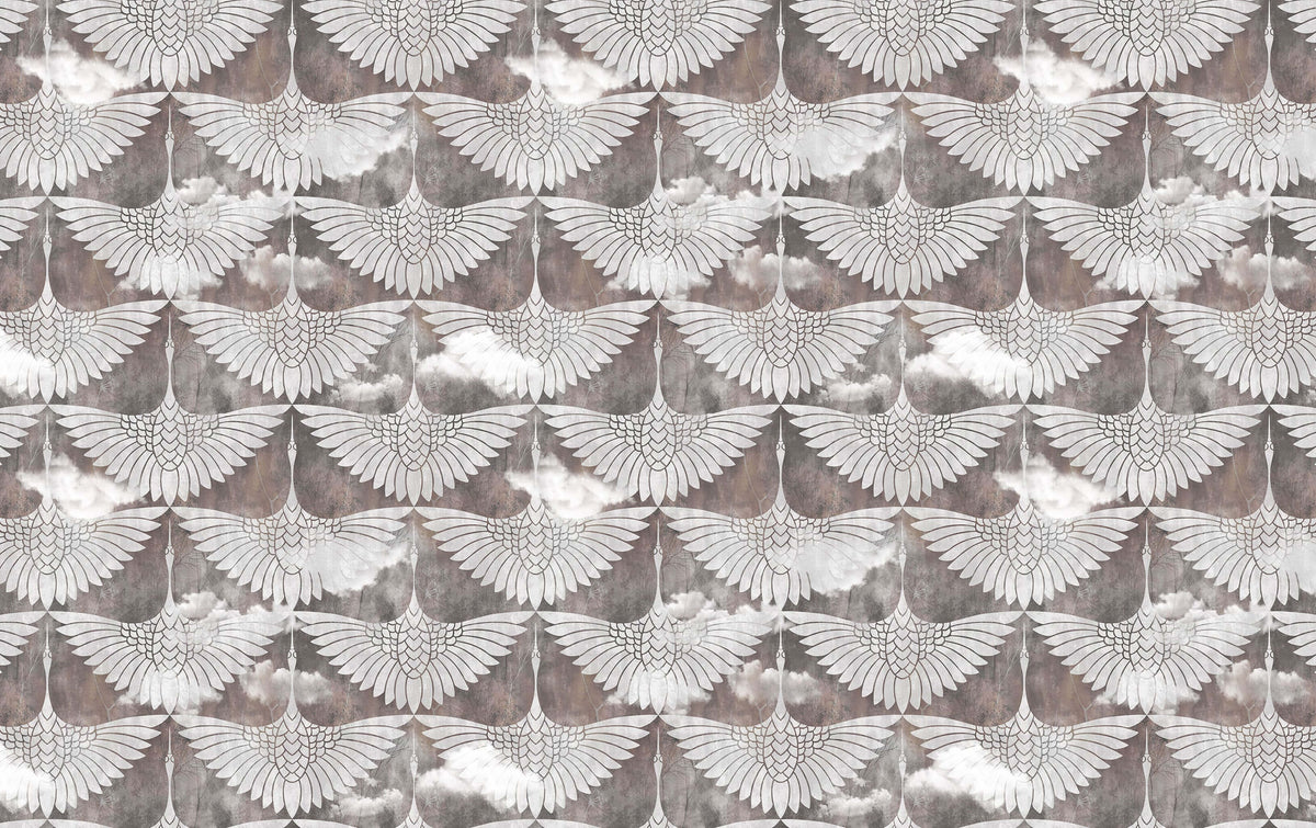 Flying Egrets Personalised Wallpaper