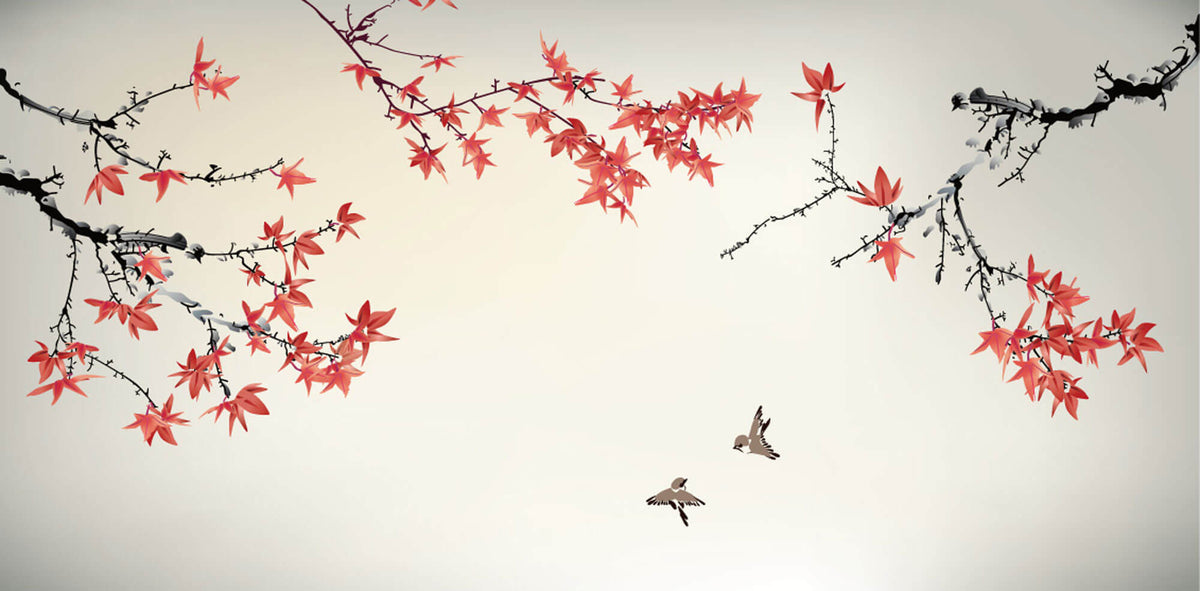 Tapet Zen Oriental cu artar chinezesc - CHINESE MAPLE TREE