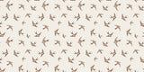Sepia Swallows Personalised Wallpaper