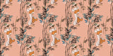 Salmon Geisha Personalised Wallpaper