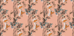 Salmon Geisha Personalised Wallpaper