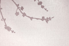 Tapet Zen Oriental cu umbre de cires pe material textil - LINEN SHADOWS