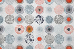 Tapet personalizat bohemian cu modele de cercuri boho abstracte colorate in stil modern circle patterns