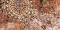 Tapet personalizat bohemian cu mandala in nuante pamantii earthy mandala