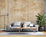 Tapet personalizat bohemian vintage cu elemente in stil aztec vintage aztec