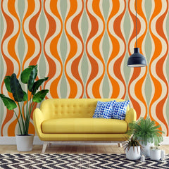 Tapet personalizat bohemian design retro suflu nostalgic artistic stil liber atemporal retro boho