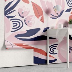 Tapet personalizat bohemian floare bomboana culori vii aspect jucaus colt poveste vesel vibrant candy flower