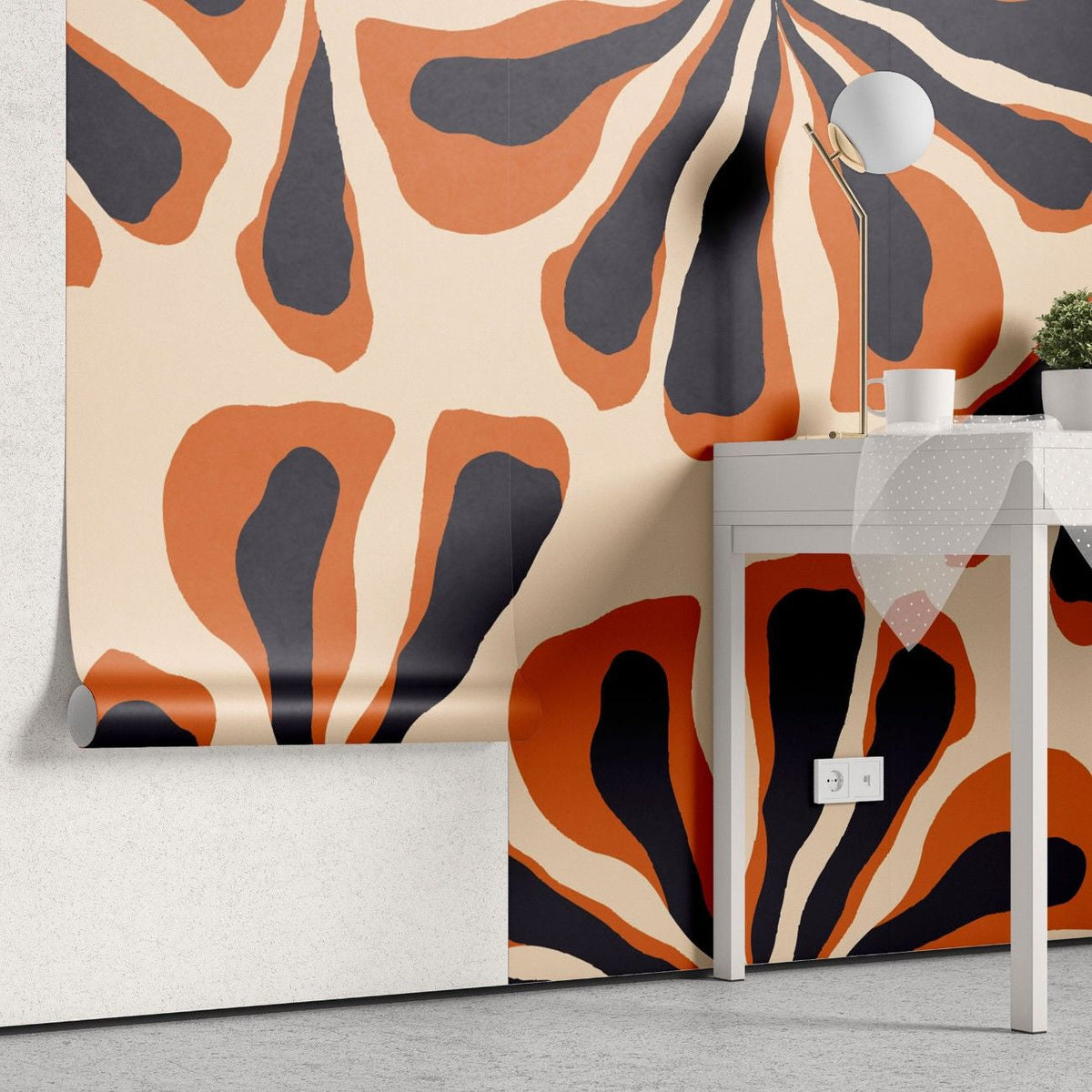Tapet personalizat bohemian interpretare abstracta palmier desert mister liniste peisaje aride nota artistica moderna abstract desert palm