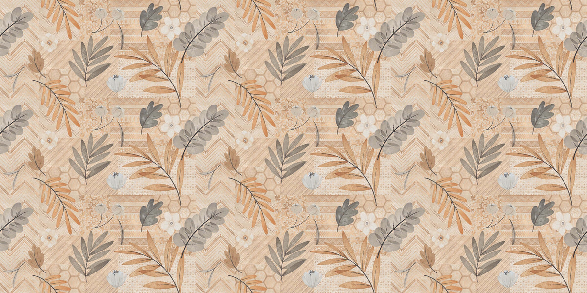 Eclectic Earthen Tones Personalised Wallpaper