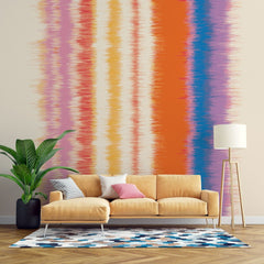 Tapet personalizat bohemian in patat textura rustica aspect autentic fundal caracter farmec boem tainted linen