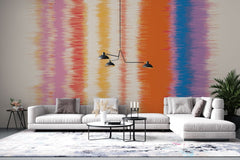 Tapet personalizat bohemian in patat textura rustica aspect autentic fundal caracter farmec boem tainted linen