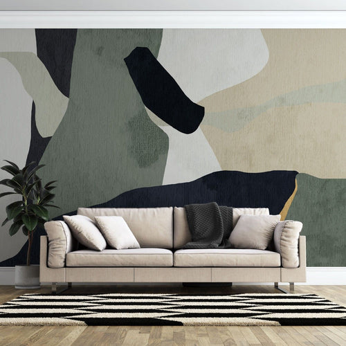 Tapet personalizat bohemian texturi abstracte joc vizual complex interesant adancime nota artistica subtila spatiu abstract textures