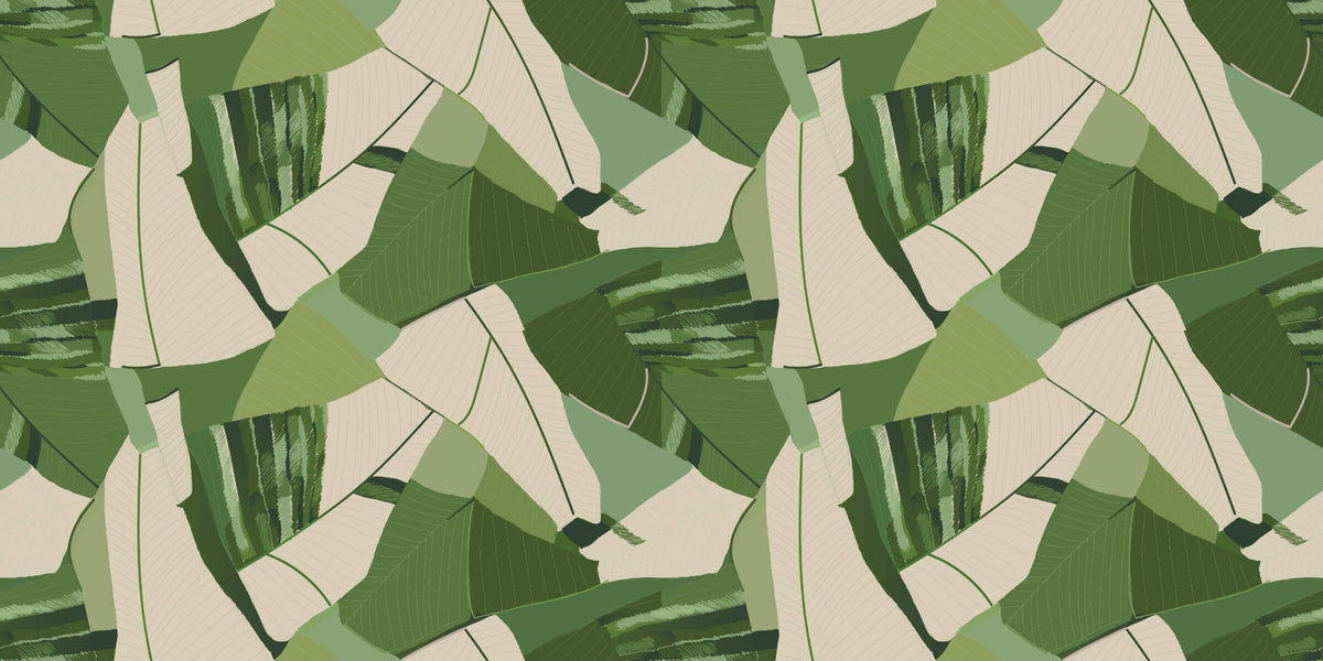Spring Leaf Cut Personalised Wallpaper