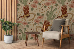 Tapet personalizat bohemian vis cowboy aventura libertate farmec rustic indraznet decor cowboy dream