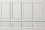Fototapet personalizat arhitectural walls cu ancadramente de perete albe clasice white border