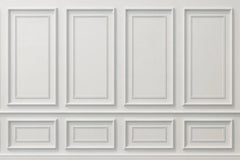 Fototapet personalizat arhitectural walls cu ancadramente de perete albe clasice white border