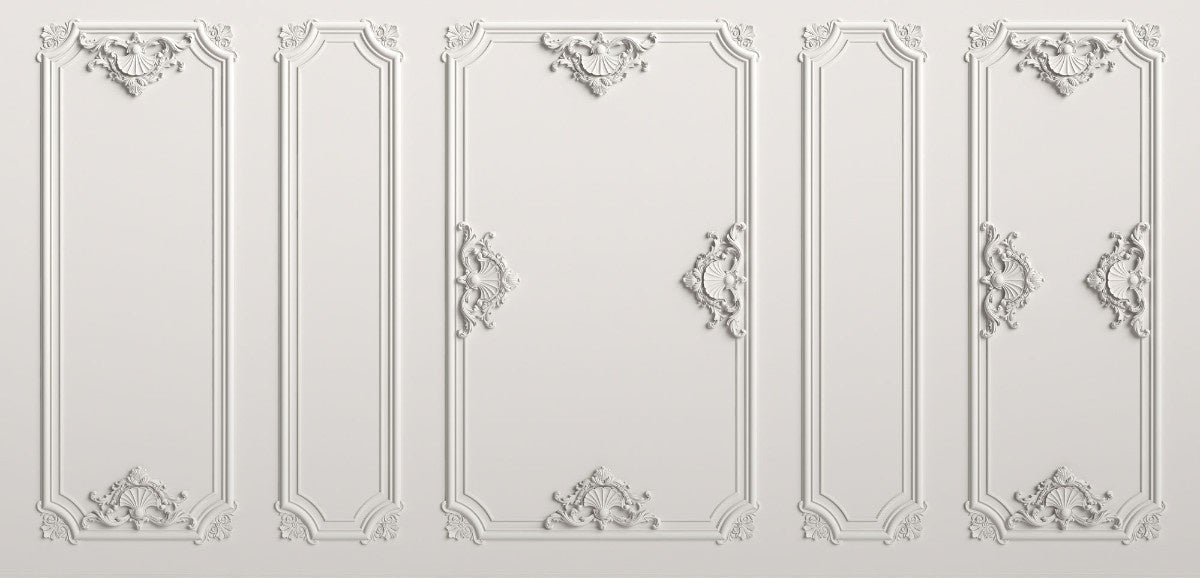 Tapet personalizat arhitectural walls boiserie victoriana farmec detalii bogate epoca victoriana decor clasic sofisticat victorian boiserie
