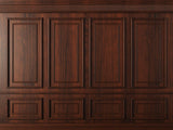 Tapet personalizat Architectural Walls cu panouri decorative din lemn de nuc rosiatic - RED WOOD WAINSCOT