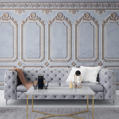 Tapet personalizat Architectural Walls cu rame decorative vintage elegant - CINDERELLA ROYAL