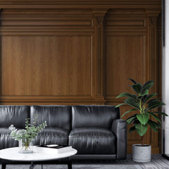 Tapet personalizat Architectural Walls cu panouri decorative din lemn de nuc - PURE WALLNUT