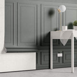 Tapet personalizat Architectural Walls cu panouri decorative in nuante vernil - BITTER SAGE