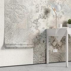 Fototapet retro & vintage cu arabescuri in stil vintage pe fundal deschis vintage arabesque