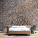 Tapet Personalizat Retro Vintage cu elemente abstracte de mosaic floral - VINTAGE PSYCHEDELIC
