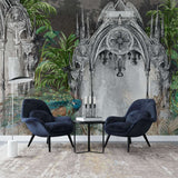 Tapet personalizat victorian coloane decorate paun eleganta victoriana opulenta naturii stil sofisticat farmec peacock columns