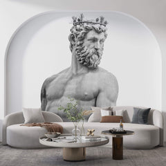 Fototapet Personalizat Victorian cu statueta Zeului Neptun - NEPTUNE GOD