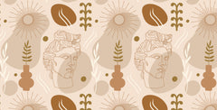 Victorian Boho Sculpture II Personalised Wallpaper