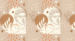Victorian Boho Sculpture III Personalised Wallpaper