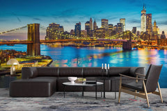 Tapet personalizat orase cu podul din brooklin brooklin bridge