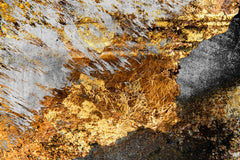 Tapet personalizat marble cu marmura gri cu insertii de foita de aur fire stone
