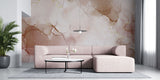 Tapet personalizat marble cu marmura in nuante de roz pudrat powder pink