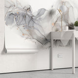 Tapet personalizat marble cu marmura in nuante fumurii bronze smoke