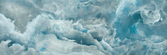 Tapet personalizat marble in nuante de albastru above the clouds