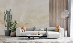 Tapet personalizat marble in nuante fine de bej si alb sidefat de marmura cuart finesse