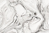 Tapet personalizat marble cu o marmura alba cu detalii fine asemanatoare cernelii ce ofera luminozitate si rafinament white ink