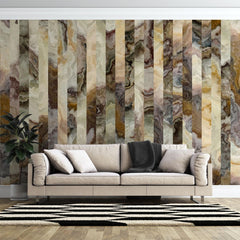Tapet personalizat marble cu o marmura texturata in tonuri de gri inchis si alb ce ofera profunzime si un aspect clasic marmorosch