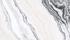 Tapet personalizat marble cu o marmura clasica alba cu subtile insertii gri oferind eleganta si luminozitate atemporala calcareous