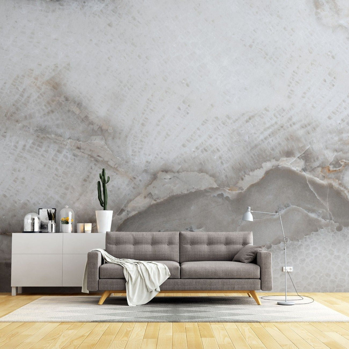 Tapet personalizat marble cu o textura de piatra in nuante de albastru verzui si alb ce aminteste de spuma marii sea foam
