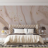 Tapet personalizat marble cu o piatra roz cu particule stralucitoare ce ofera un efect sclipitor si elegant sparkle pink