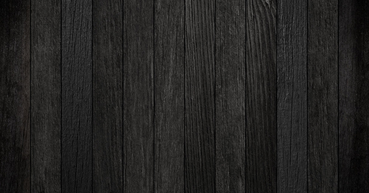 Tapet Personalizat Wood cu textura de lemn negru ars - RUSTIC NOIR