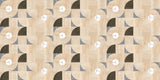 Bauhaus Modern Wood Personalised Wallpaper