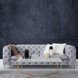 Tapet Personalizat Stone cu perete cu vopsea decorativa in nuante de albastru inchis - DEEP BLUE STUCCO