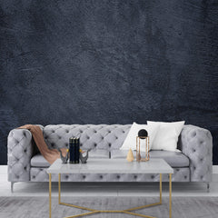 Tapet Personalizat Stone cu perete cu vopsea decorativa in nuante de albastru inchis - DEEP BLUE STUCCO