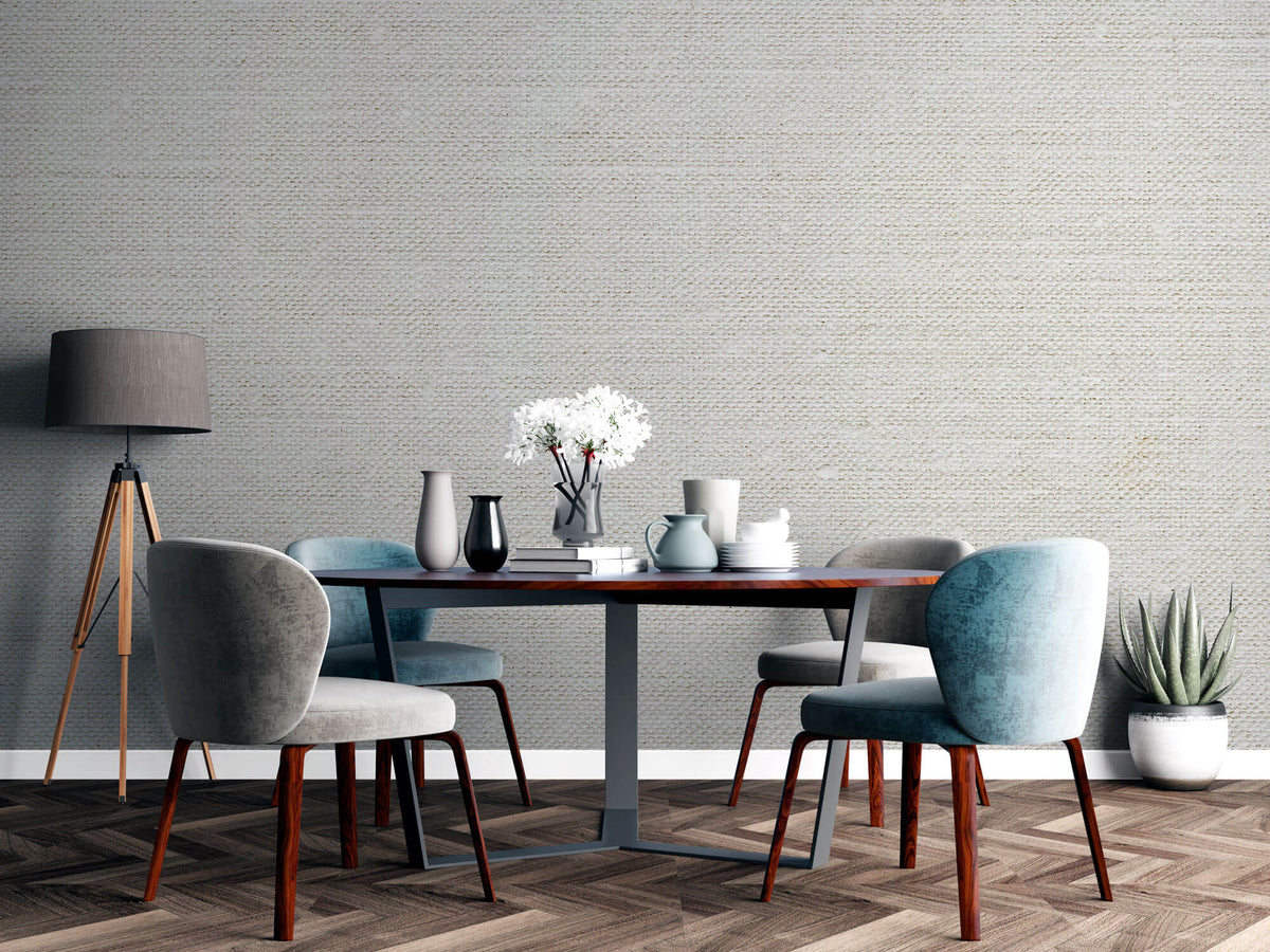 Tapet Personalizat Stone cu material ceramic cu textura textila in nuante de crem - TEXTILE ROCK